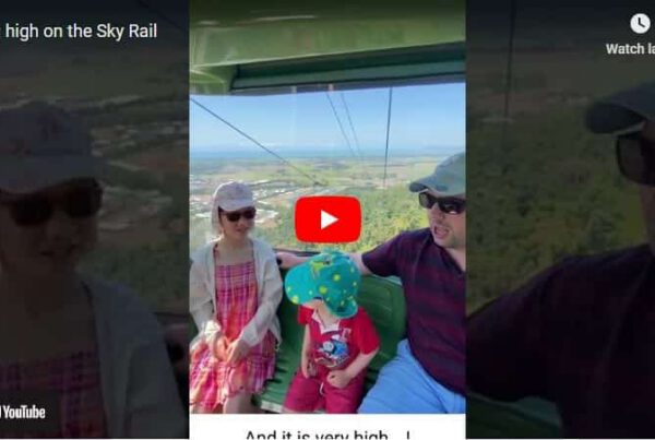 Riding high on the Sky Rail…!